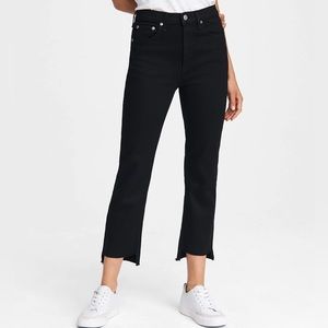 Rag and Bone Nina Black Cropped Jean